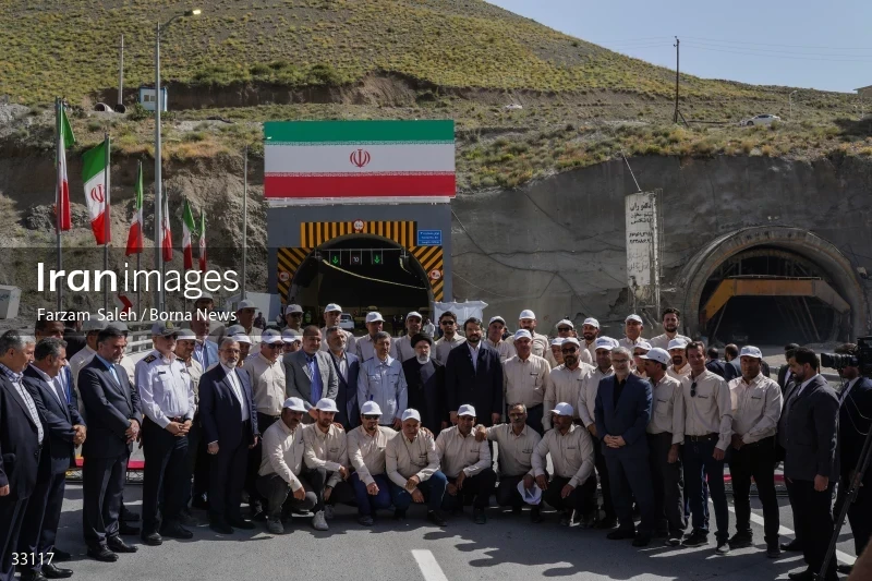 Opening ceremony of the 2nd section of Tehran-Shomal Freeway