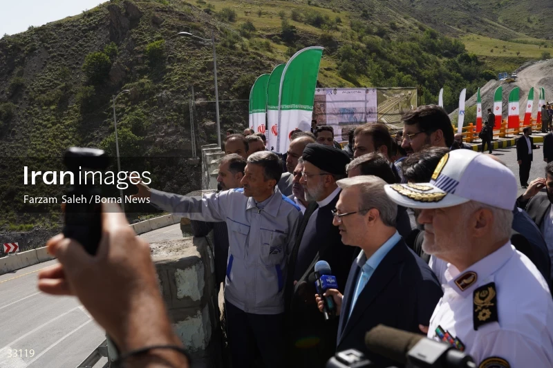 Opening ceremony of the 2nd section of Tehran-Shomal Freeway