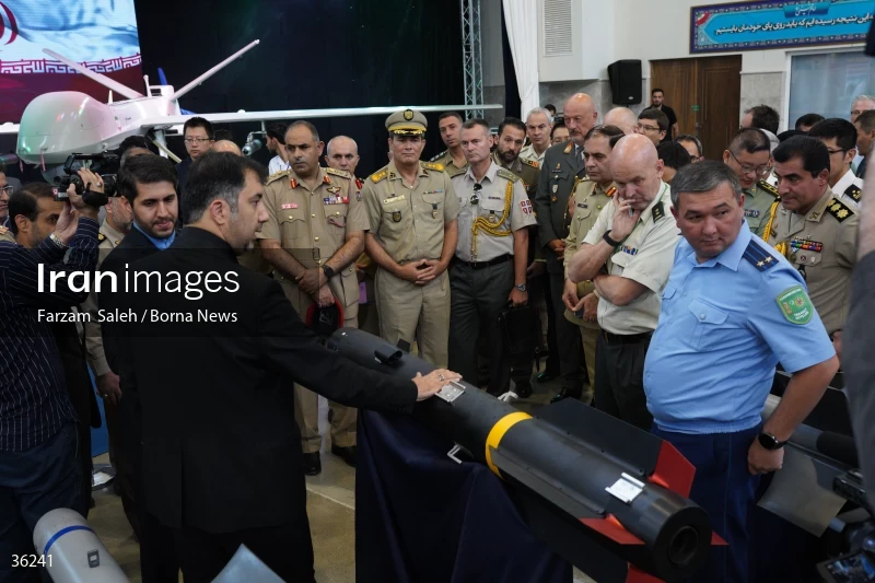 Foreign attaches visit defense achievements exhibition in Tehran