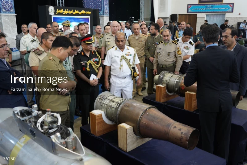 Foreign attaches visit defense achievements exhibition in Tehran