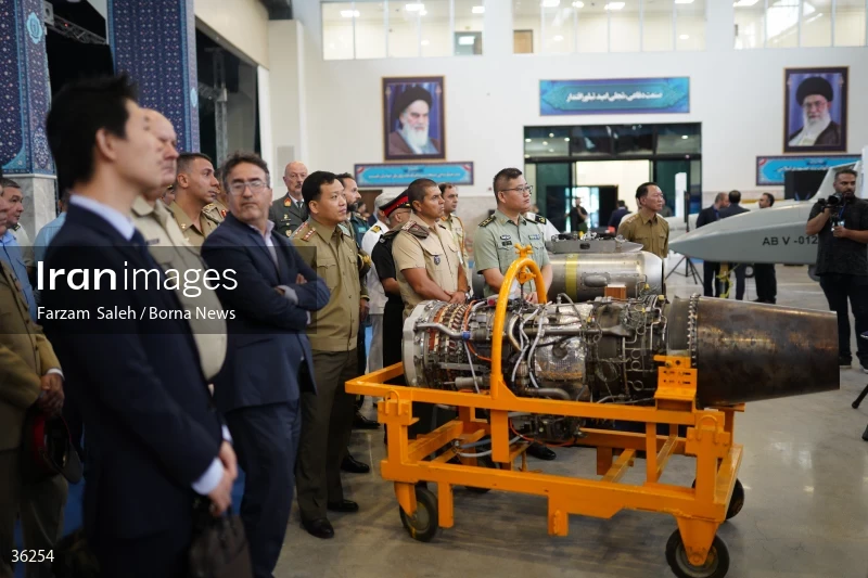 Foreign attaches visit defense achievements exhibition in Tehran