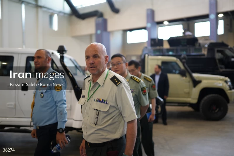 Foreign attaches visit defense achievements exhibition in Tehran