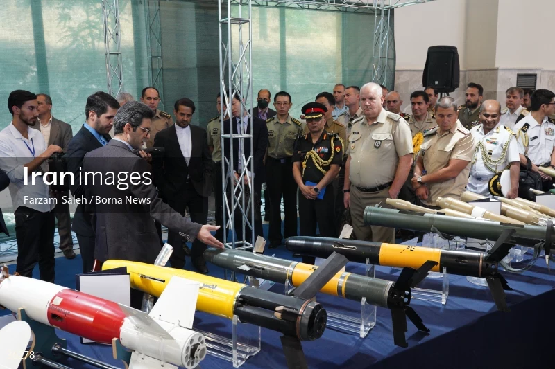 Foreign attaches visit defense achievements exhibition in Tehran