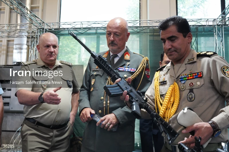 Foreign attaches visit defense achievements exhibition in Tehran