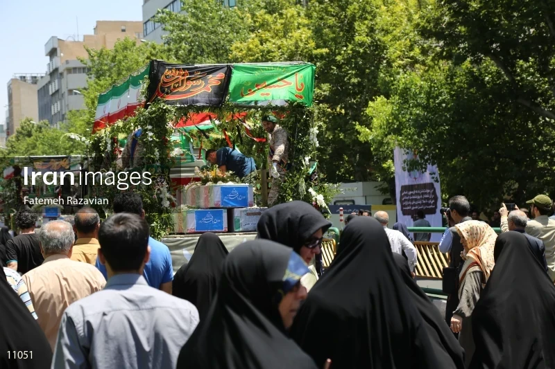 Funeral for victims of Tehran terror attacks