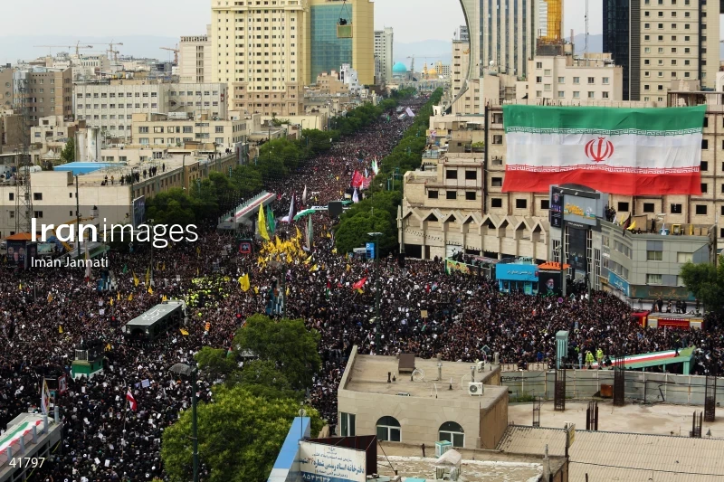 The funeral for Seyed Ebrahim Raisi, the President of Iran, and his companions in Mashhad