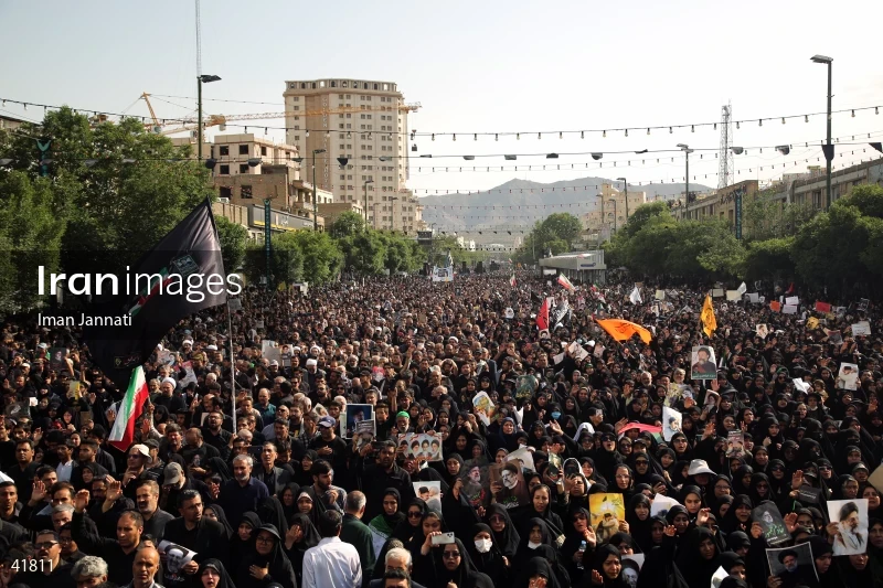 The funeral for Seyed Ebrahim Raisi, the President of Iran, and his companions in Mashhad