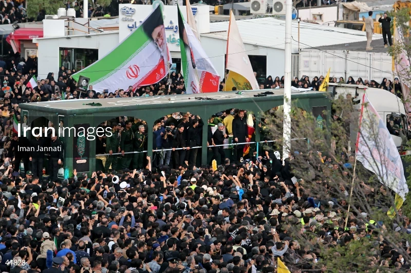 The funeral for Seyed Ebrahim Raisi, the President of Iran, and his companions in Mashhad