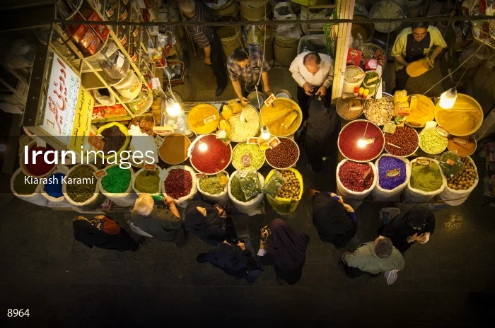 Spice store in Grand Bazaar of Isfahan