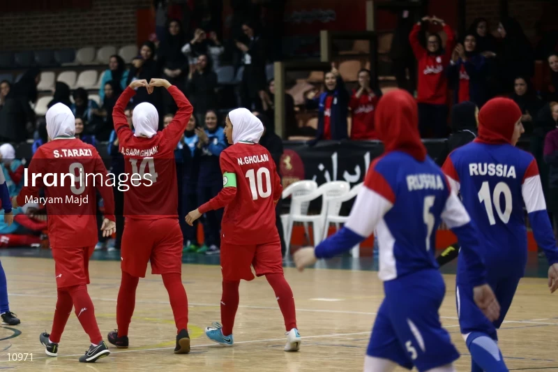 Friendly match of national women's futsal teams of Iran and Russia