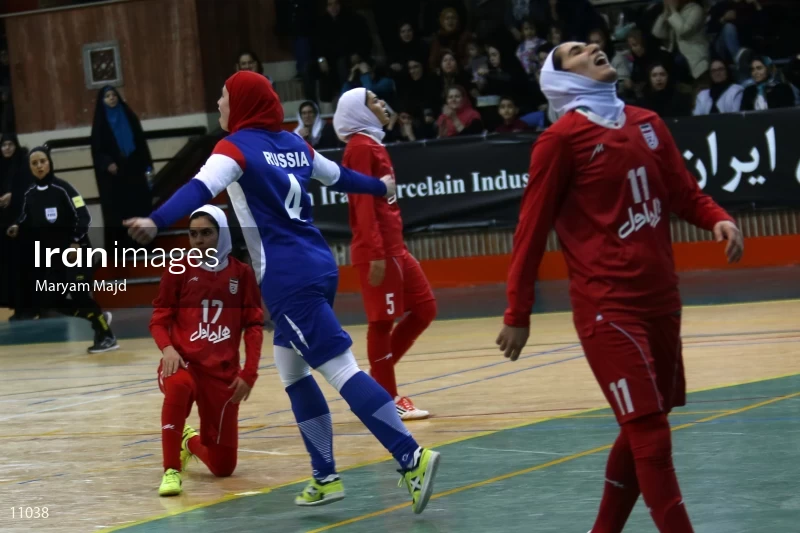 Friendly match of national women's futsal teams of Iran and Russia