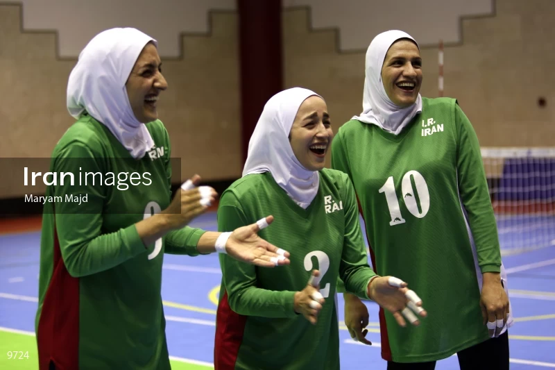 Iranian women’s sitting volleyball team