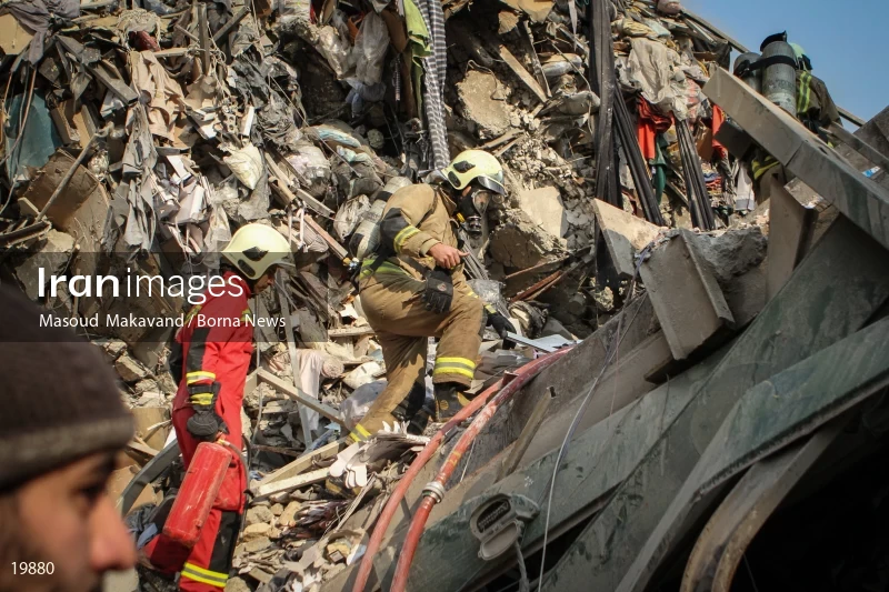 Tehran's Iconic Plasco Building Collapses After Fire