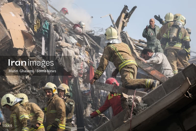 Tehran's Iconic Plasco Building Collapses After Fire