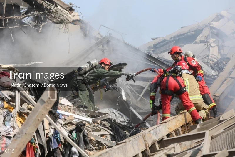 Tehran's Iconic Plasco Building Collapses After Fire