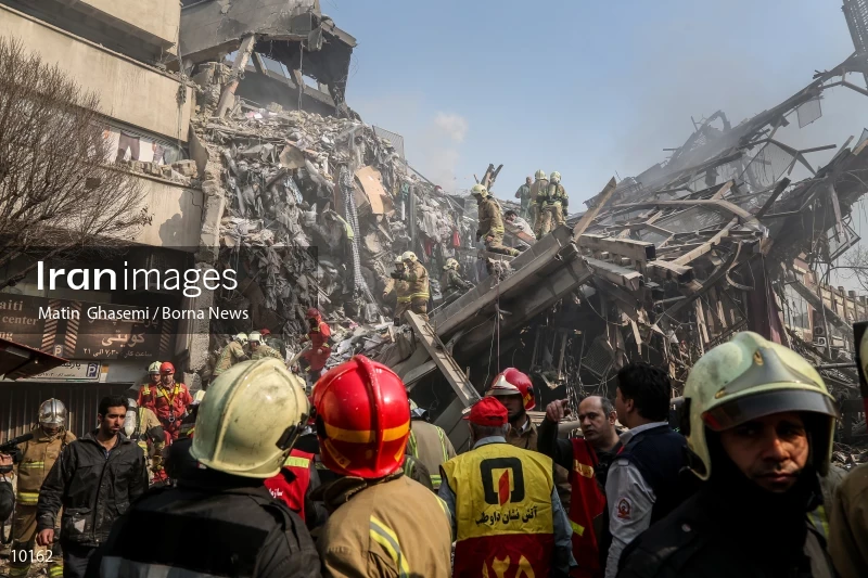 Tehran's Iconic Plasco Building Collapses After Fire