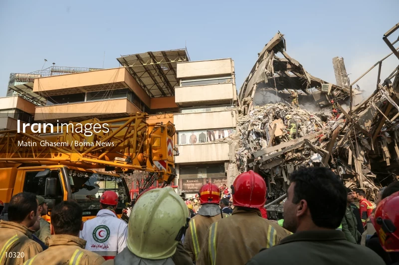 Tehran's Iconic Plasco Building Collapses After Fire