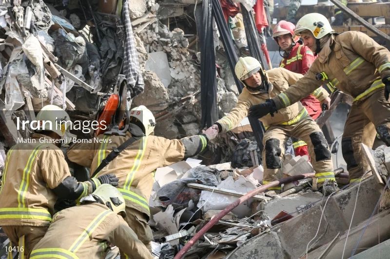 Tehran's Iconic Plasco Building Collapses After Fire