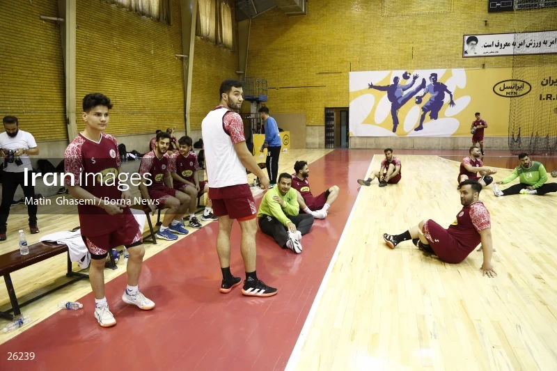 Training of the Iranian national handball team