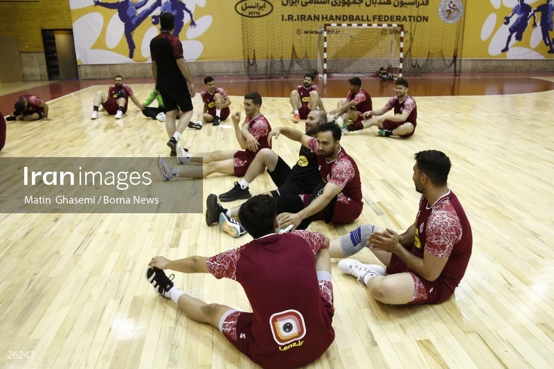 Training of the Iranian national handball team