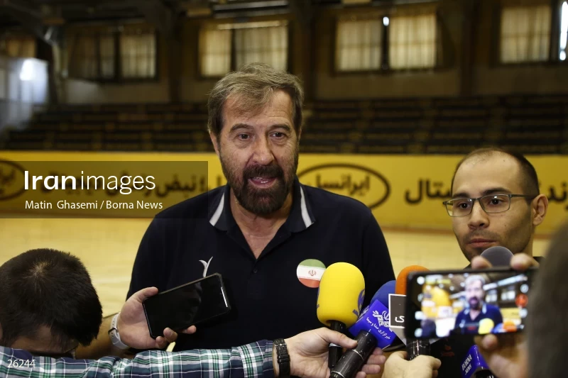 Training of the Iranian national handball team