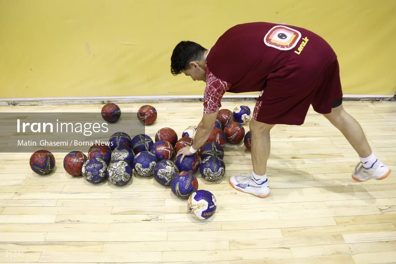 Training of the Iranian national handball team