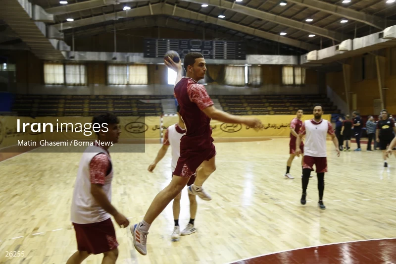 Training of the Iranian national handball team