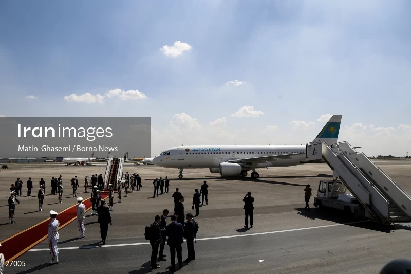The arrival of the prime minister of Kazakhstan to Iran