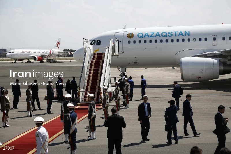 The arrival of the prime minister of Kazakhstan to Iran