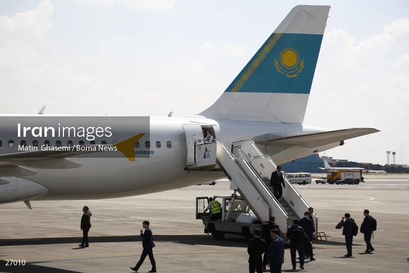 The arrival of the prime minister of Kazakhstan to Iran