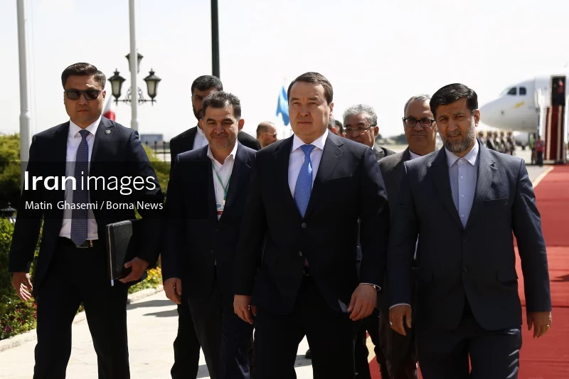 The arrival of the prime minister of Kazakhstan to Iran