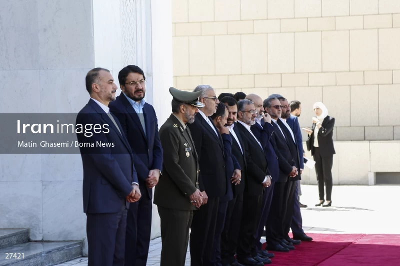 Bashar al-Assad's official welcome to the President of Iran Ebrahim Raisi