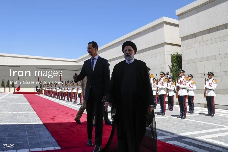 Bashar al-Assad's official welcome to the President of Iran Ebrahim Raisi