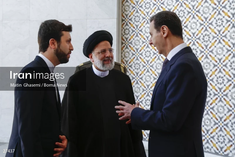 Bashar al-Assad's official welcome to the President of Iran Ebrahim Raisi
