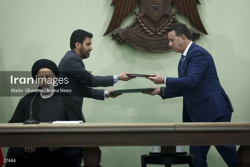 Signing of the comprehensive program of strategic and long-term cooperation between Iran and Syria