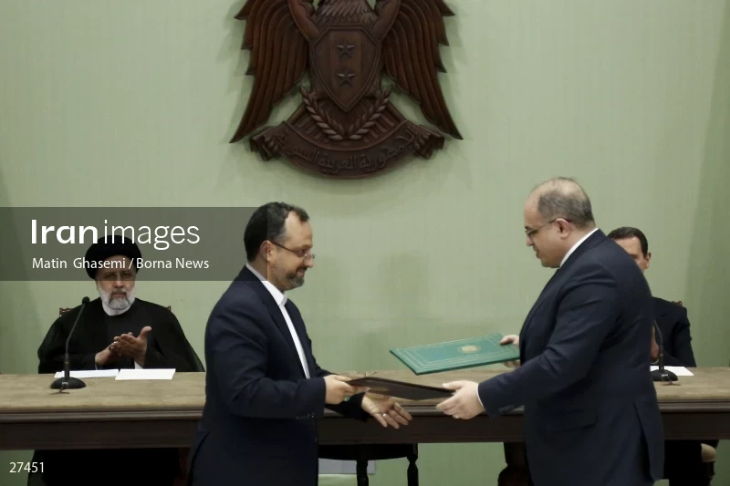 Signing of the comprehensive program of strategic and long-term cooperation between Iran and Syria