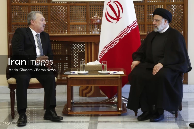 The meeting between Ebrahim Raisi and Hussein Arnous
