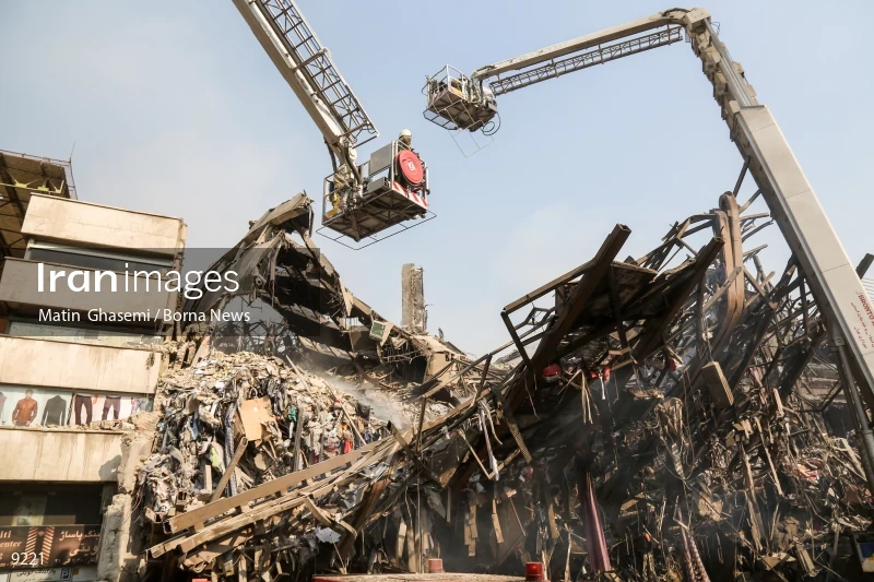 Tehran's Iconic Plasco Building Collapses After Fire