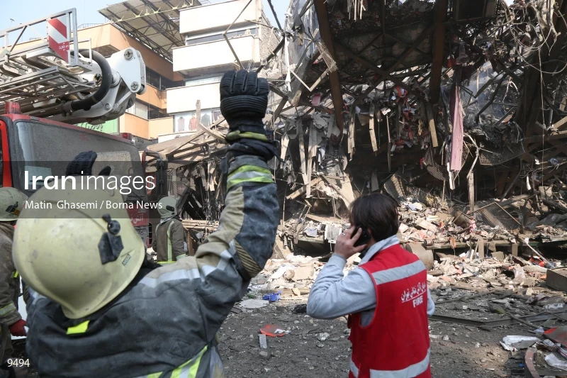 Tehran's Iconic Plasco Building Collapses After Fire