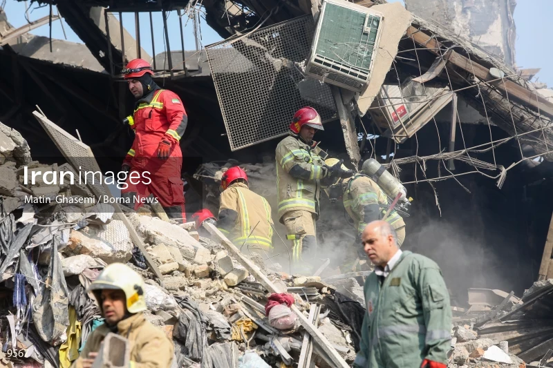 Tehran's Iconic Plasco Building Collapses After Fire