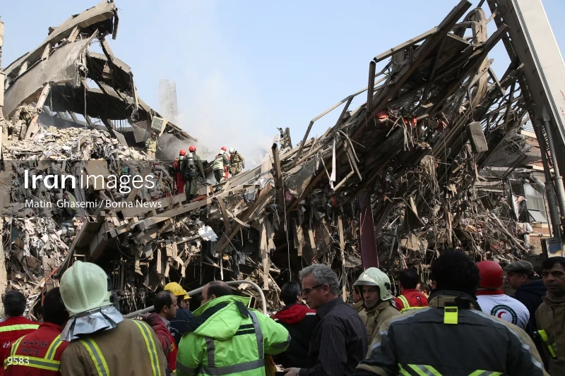Tehran's Iconic Plasco Building Collapses After Fire