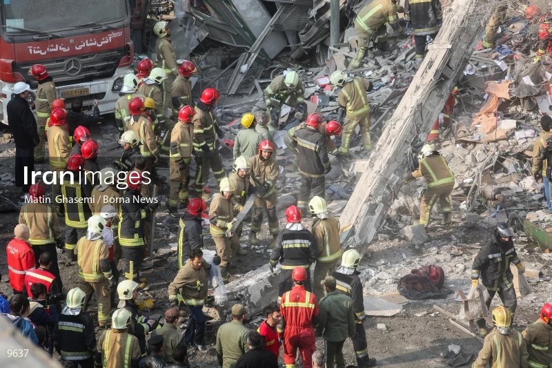 Tehran's Iconic Plasco Building Collapses After Fire