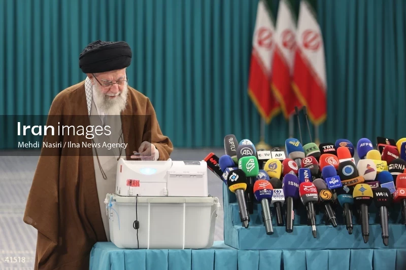 The Supreme Leader's Presence in the Second Round of the Iranian Parliament Elections