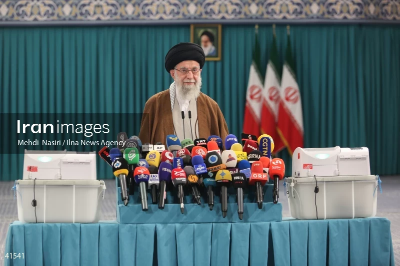 The Supreme Leader's Presence in the Second Round of the Iranian Parliament Elections