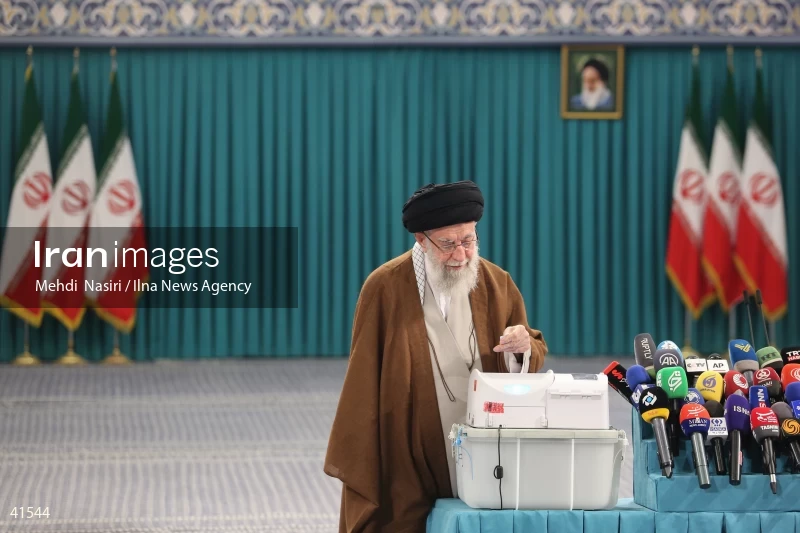 The Supreme Leader's Presence in the Second Round of the Iranian Parliament Elections