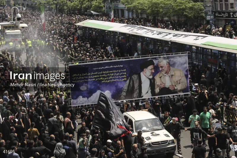 The funeral for Seyed Ebrahim Raisi, the President of Iran, and his companions in Tehran
