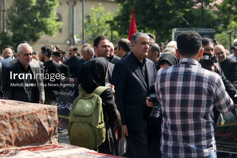 The funeral for Hossein Amir-Abdollahian