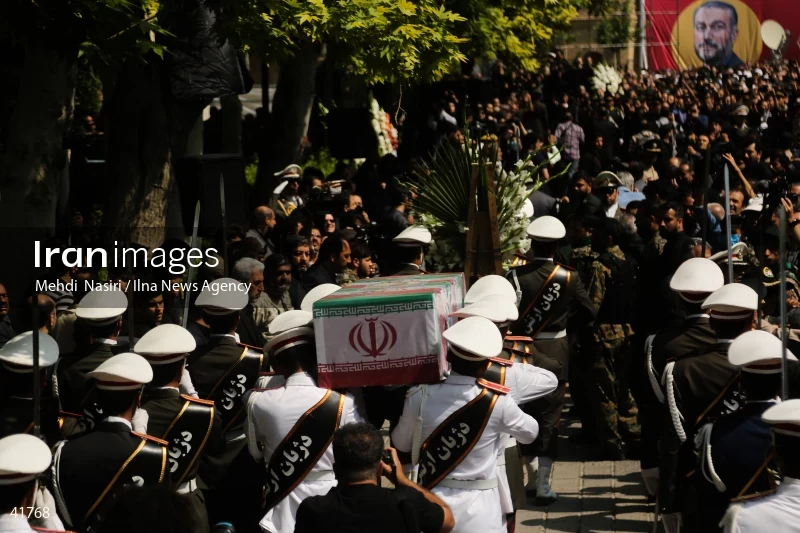 The funeral for Hossein Amir-Abdollahian