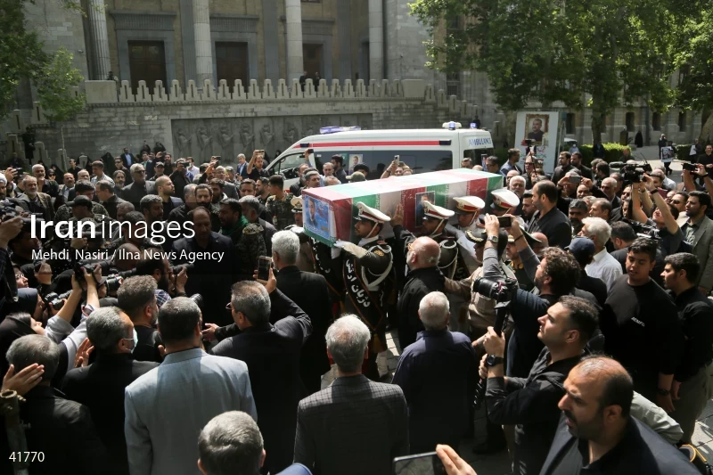 The funeral for Hossein Amir-Abdollahian