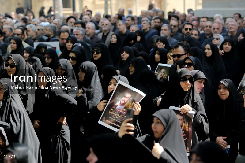 The funeral for Hossein Amir-Abdollahian
